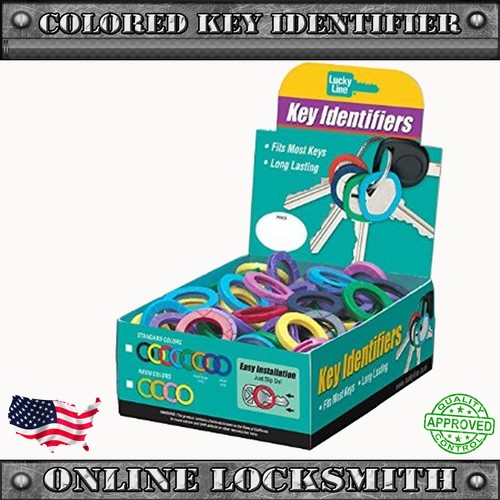 6X New Key Identifiers Ring Universal For All Keys Types Lucky Line 6 Colors - Bild 4 von 4