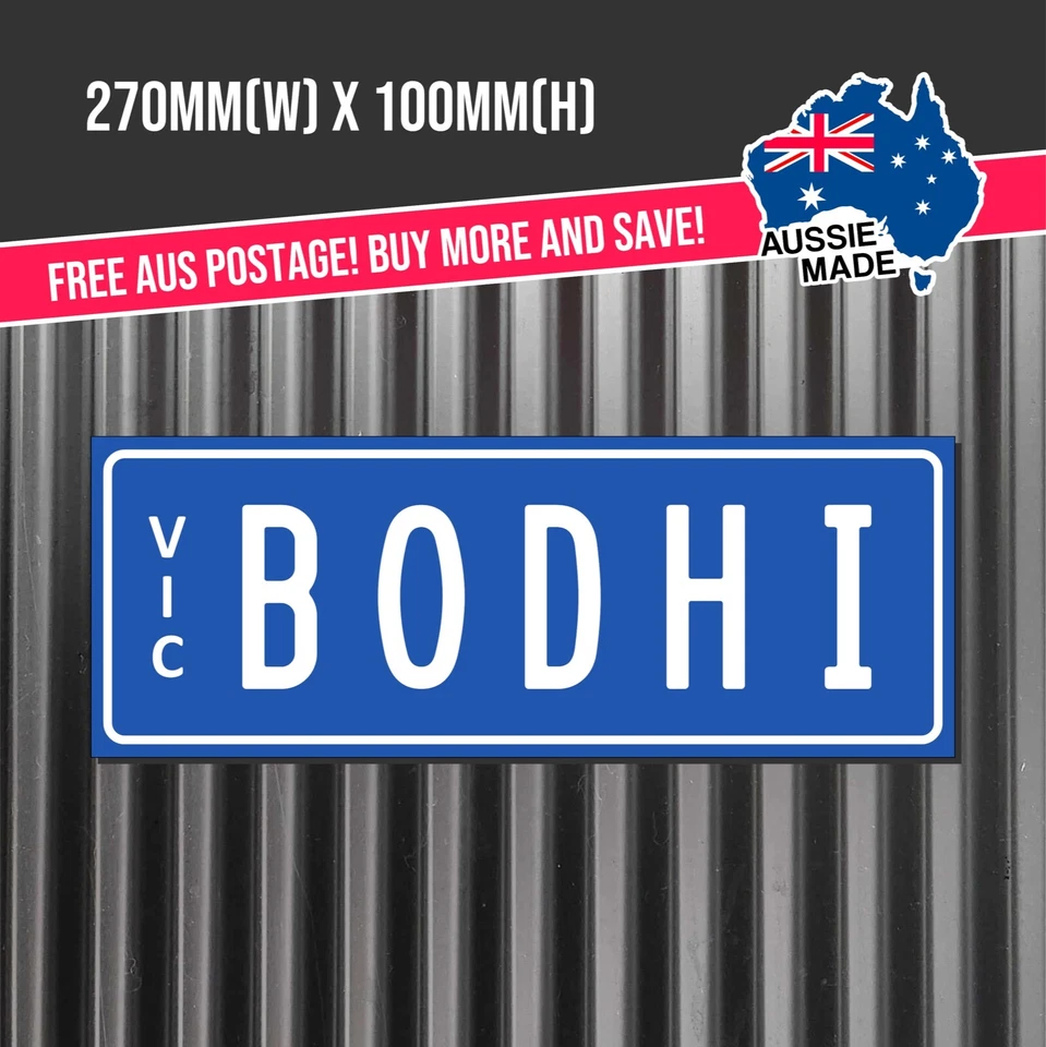 Custom Name Novelty Licence Plate Corflute Sign - image 2 of 3