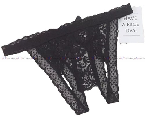 Tanga XS-M offen String ouvert sexy Slip XXX Porno geiler Dessous Höschen open - Bild 2 von 8