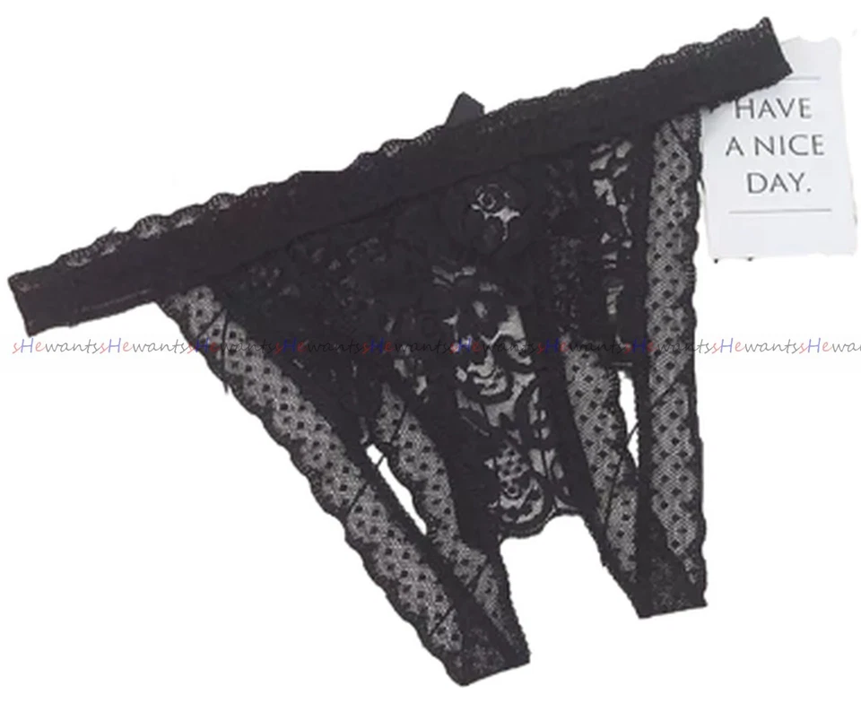 Tanga XS-M offen String ouvert sexy Slip XXX Porno geiler Dessous Höschen open - Bild 2 von 4