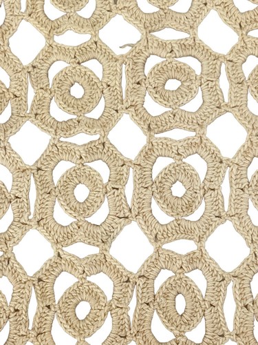 Doily Handmade Cotton Crochet (steel Hook) Off White Rectangular Granny Squares - Picture 3 of 6