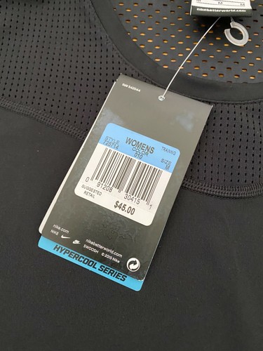 NWT - Nike Women's Pro Hypercool Training S/S Top (725714) Black - Medium - Picture 5 of 11