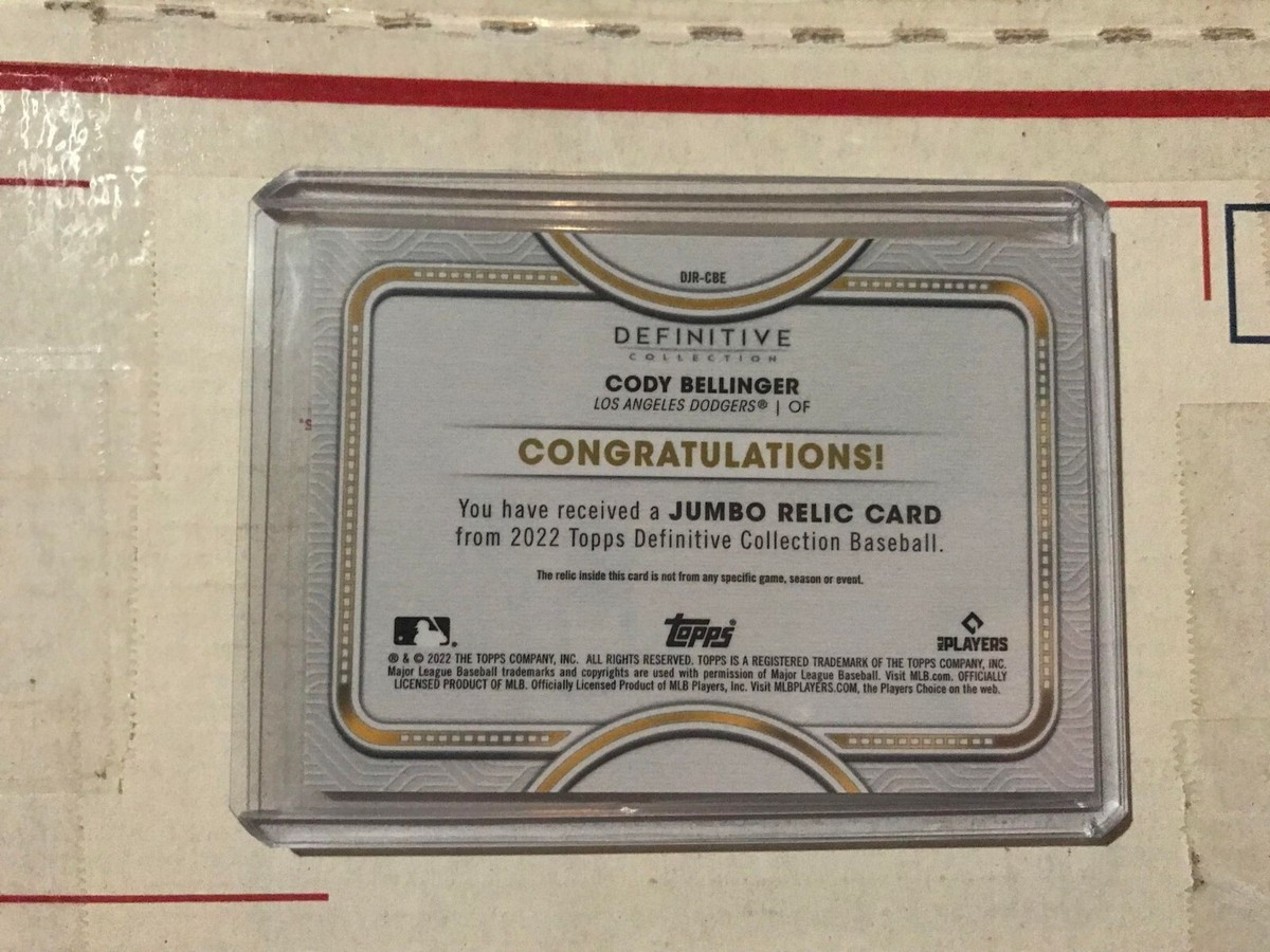 TOPPS MLBカード DEFINITIVE COLLECTION CODY BELLINGER LOS ANGELES DODGERS 47/50 #DJR-CBE 送料無料 中古 IT1 TOPPS MLBカード DEFINITIVE COLLECTION CODY BELLINGER LOS