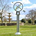 Antique Silver Armillary complete with Column - 105cm
