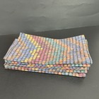 Dinner Napkins Set of 6 Table Linens Watercolor Chevron Pattern Design Vintage