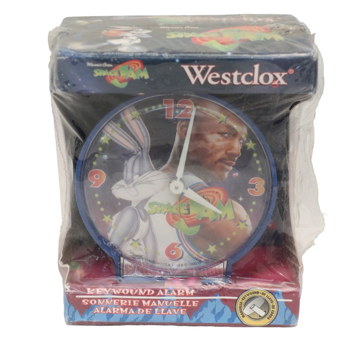 Vtg 1996 Westclox Warner Bros Space Jam Michael Jordan --Bugs
