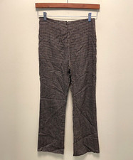 Vintage Womens Trousers Medium Plaid Flare Leg High Rise Academia Grunge 90s
