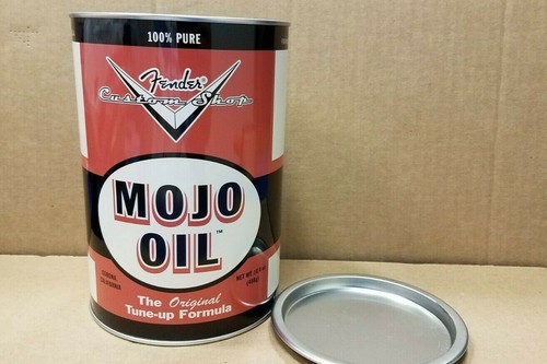 Fender Mojo Oil Custom Shop Can Swag Collectible Tin *TIN ONLY*  - Afbeelding 1 van 5