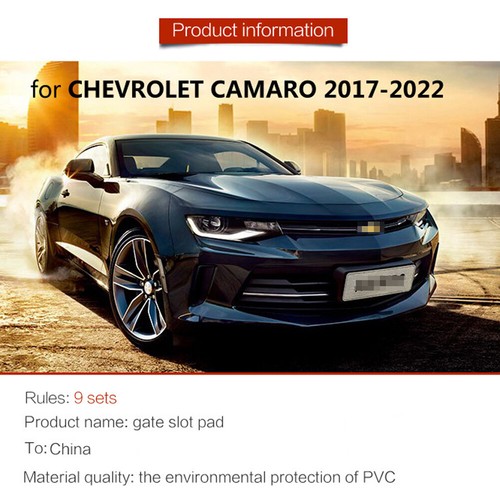 Non-slip Interior Door Slot Pad Rubber Cup Mats For Chevrolet Camaro 2017-2022 - Picture 7 of 11