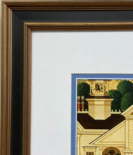 Charles Wysocki "Derby Square" New CUSTOM FRAMED Art Americana - Picture 3 of 3