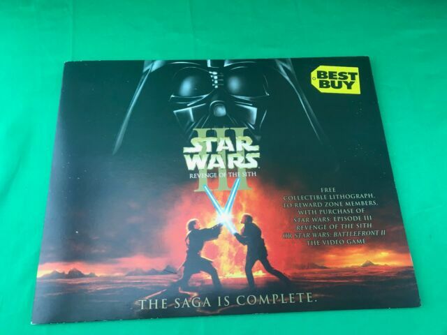 Star Wars Revenge Of The Sith Episode Iii 3 Limited Edition Lithograph Best Buy For Sale Online Ebay