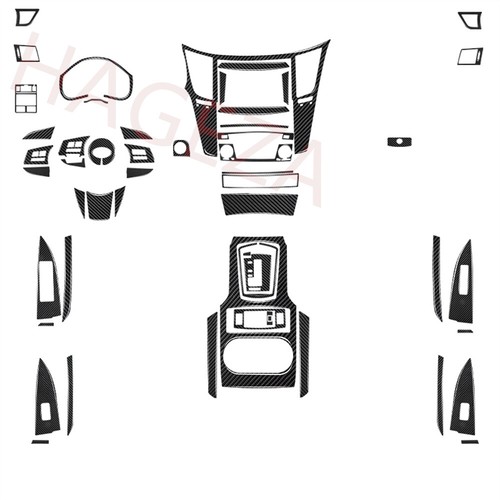 Juego completo de 52 piezas de kits de molduras interiores de PVC/carbono para Subaru Legacy/Outback 2010-14 - Imagen 10 de 33