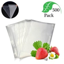 500 Quart Vacuum Sealer Bags 8"x12" Precut Embossed Food Saver Storage 4mil FDA