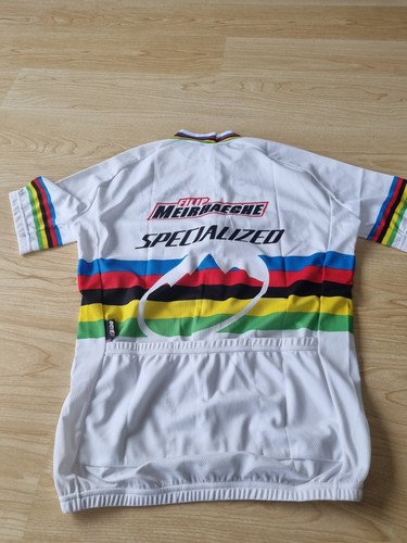Specialized S Works Flip Meirhaghe UCI Rainbow World Champion Signed Jersey NEW - Picture 8 of 10