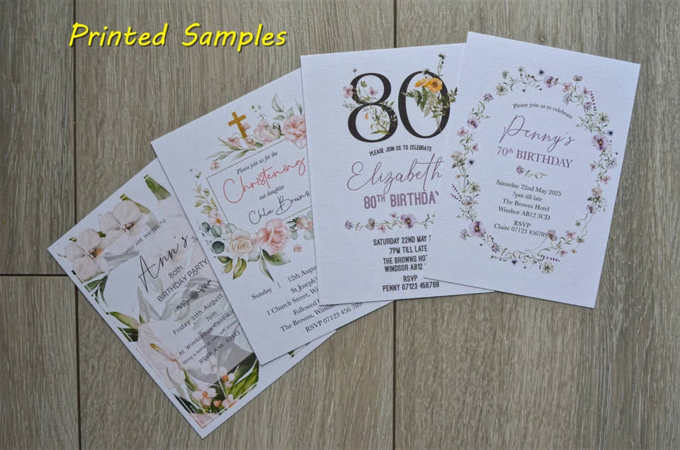 Christening Baptism Invitations Eucalyptus Wreath Holy Communion Confirmation 12 - Image 4 of 4