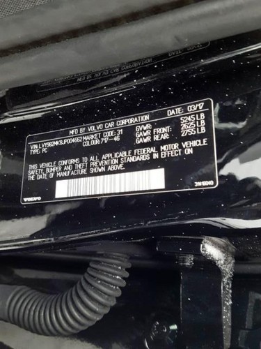 17 18 19 VOLVO S90 Cabin Fuse Box ID# 31398002 - Picture 4 of 6
