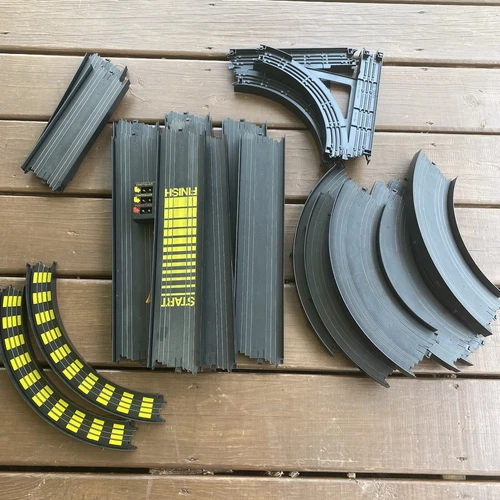 Vintage Tyco Command Control Big Detour Nite Glow Track Lot
