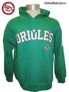 Baltimore-Orioles-Men-S-M-L-XL-2XL-Hooded-Sweatshirt-St-Patrick-039-s-Day-MLB-Green