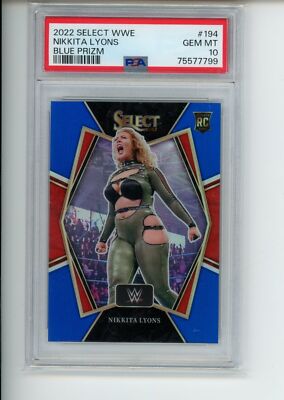 2022 Select WWE Nikkita Lyons 194 Rookie Premier Level Blue