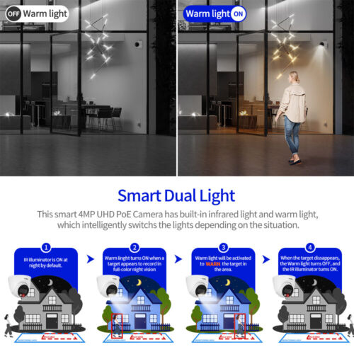 DAHUA 4MP Full Color Smart Dual Light WizSense IPC-HDW2449TM-S-IL MIC IP Camera - Picture 5 of 24