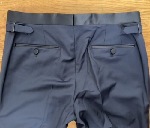 LANVIN Tuxedo Navy Blue EU 46 US36 Suit Dinner Jacket Pants FormalWear $3650 - Picture 11 of 13