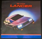 1985 Dodge Lancer Original Car Sales Brochure Catalog 6 Pages