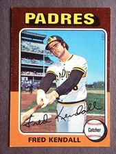 Fared Kendall #332 Topps 1975 Baseball Card (San Diego Padres) VG