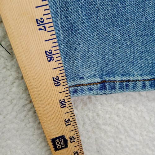 Jeans Lee Relaxed Fit uomo 38x30 blu gamba dritta denim lavaggio medio nuovo con etichetta - Foto 7 di 11