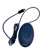 Microsoft Wired Optical Mouse Blue USB Receiver X08-79294 Tested