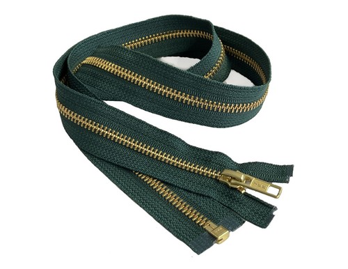 27 Zoll Metall Reißverschluss YKK #5 Golden Messing Mittelschwer Trennung Made in USA - Bild 124 von 136