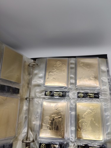 Super Bowl XL Champion 22kt Gold Football Cards Pittsburgh Steelers Set - Picture 7 of 16