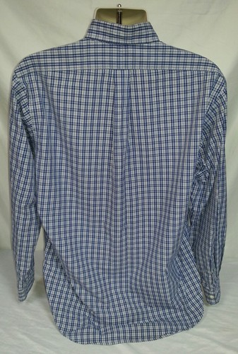 Ralph Lauren klassische Passform blau weiß kariert Button Down Hemd Herren Größe 15 1/2 M - Bild 3 von 4