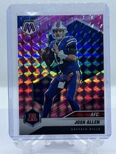 Josh Allen 2021 Panini Mosaic AFC Pink Camo Prizm #227 Buffalo Bills