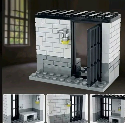 Building Block Brick Set Prison Cell Prison Room For Police Station 49 Pcs - Picture 4 of 4