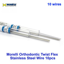 Dental Orthodontic Morelli Twist Flex Stainless Steel Wire 10 wires 360mm