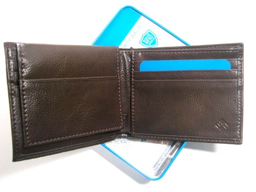 Columbia Mens Bifold Leather Wallet RFID Security Brown 31CP220006 - Picture 4 of 6