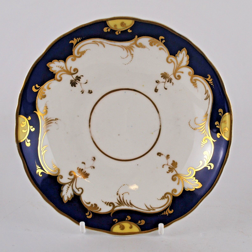 Antiguo patrón de platillo Ridgway Trio de dos tazas 2/6194 pintado a mano oro cobalto - Imagen 18 de 20