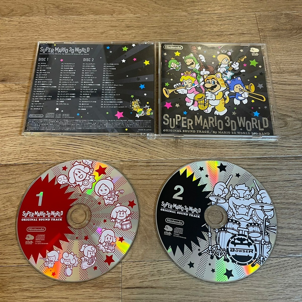 CLUB NINTENDO Original Super Mario 3D World Soundtrack CD a