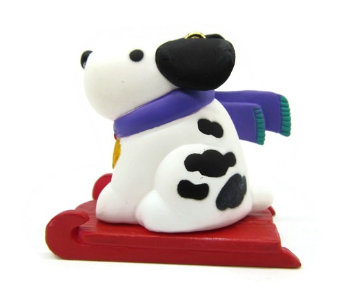 Neu im Karton 1996 Hallmark Andenken Ornament handgefertigt Enkel Hund auf rotem Schlitten - Bild 6 von 8