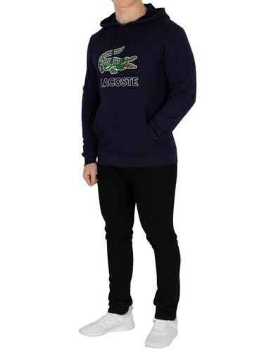 Felpa con Lacoste da cappuccio uomo blu ZRwTZxdq