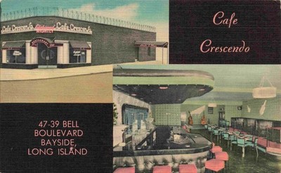A View Of The ''Cafe Crescendo'', Bell Boulevard, Bayside, Queens, New York NY