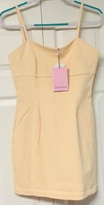 Women's AVEC LES FILLES SZ:6 Dress w/Adjustable Straps Ecru w/Peach Cast NWT