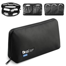 Travel Tech Pouch  Waterproof Cord Case  Electronics Organizer Travel Case  Cabl...