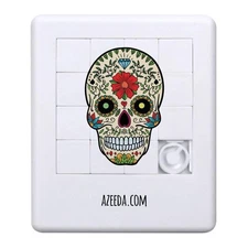 'Coloured Skull' Sliding Puzzle (PZ00033056)