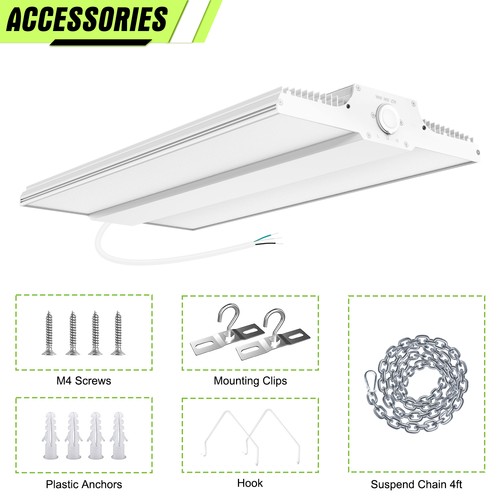 150W LED Linear High Bay Shop Light Fixture 3000K/4000K/5000K 3-Color Adjustable - Picture 8 of 17