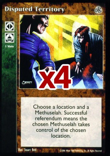 Lot von 4 Karten: Disputed Territory [Drittes Set] - VTES-Karte - Bild 1 von 2