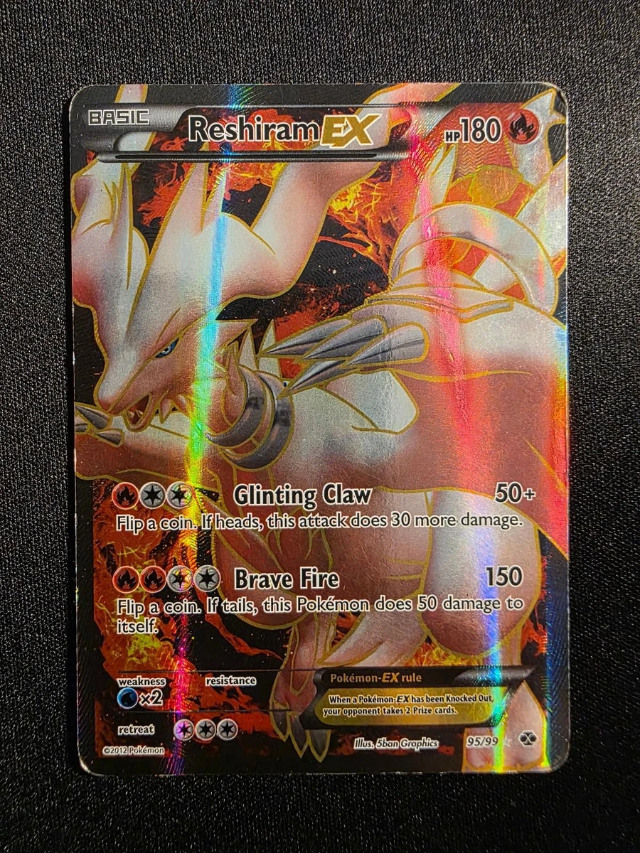 Preços baixos em Cartões TCG Reshiram Ex Pokémon | eBay