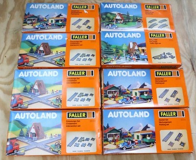 Lot of 8 Faller Autoland Track Sections 3214 3216 3221 3223