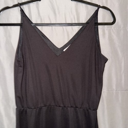 H&M Long Maxi Dress Women's Size S Black V Neck Sleeveless Pullover Unlined - Picture 2 of 11