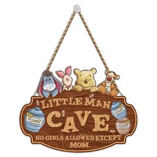 Classic Winnie Nursery Decor, Winnie Baby Room Hanging Wall Art Decoration, t...